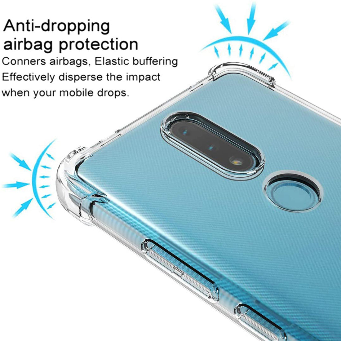 Hybrid Clear Case for Nokia 2.4