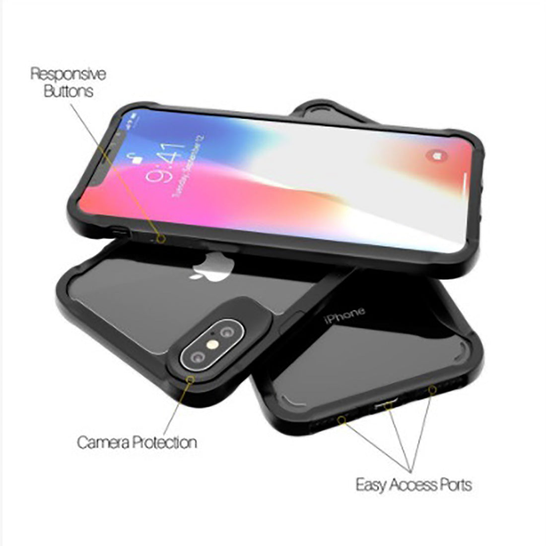 Shockproof Hybrid Cover for Apple iPhone X / Xs