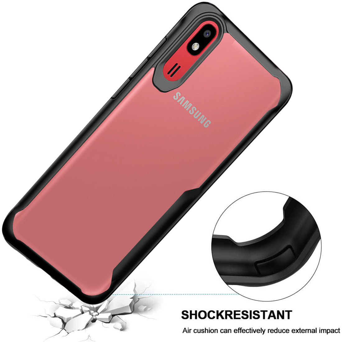 Shockproof Hybrid Cover for Samsung Galaxy A2 Core