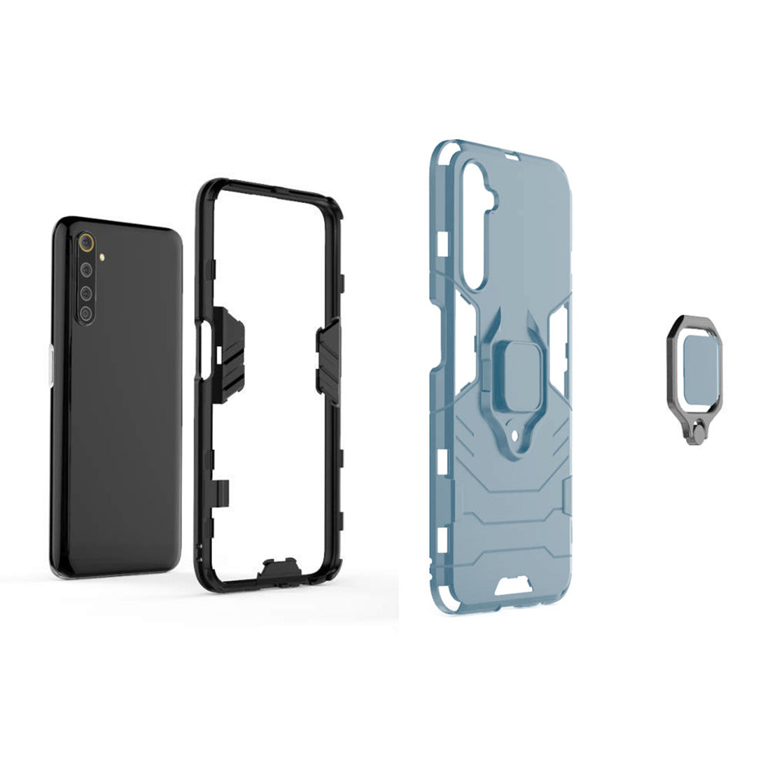 Hybrid Rugged Armor Kickstand Case for OnePlus Nord