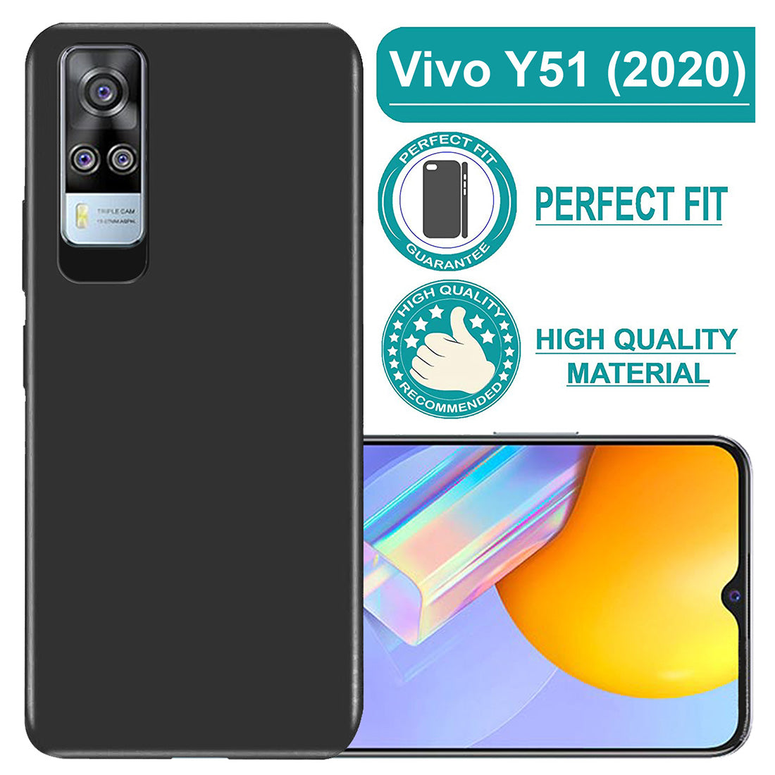 Matte Finish TPU Back Cover for Vivo Y51A / Y51 (2020) / Y31 (2021)