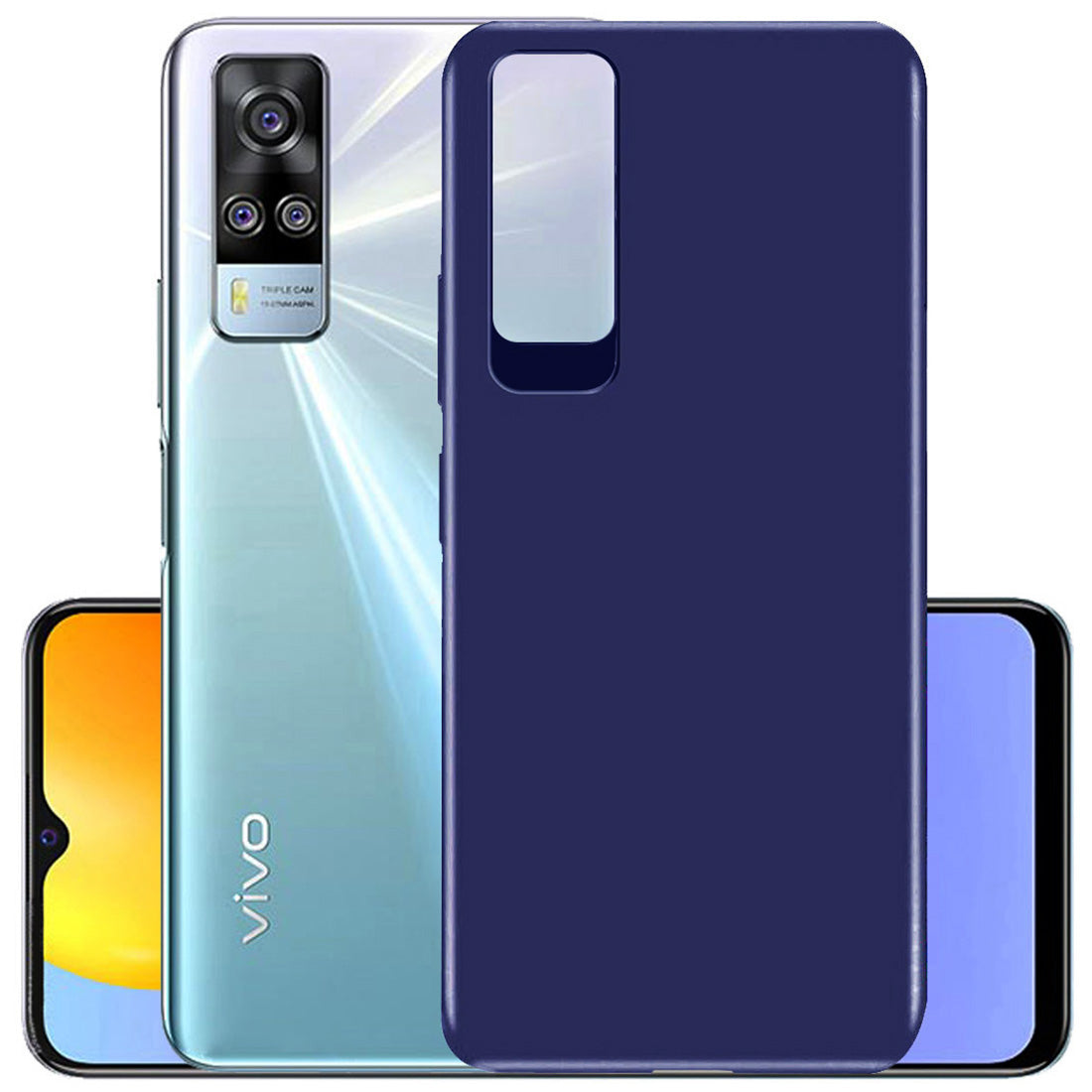 Matte Finish TPU Back Cover for Vivo Y51A / Y51 (2020) / Y31 (2021)
