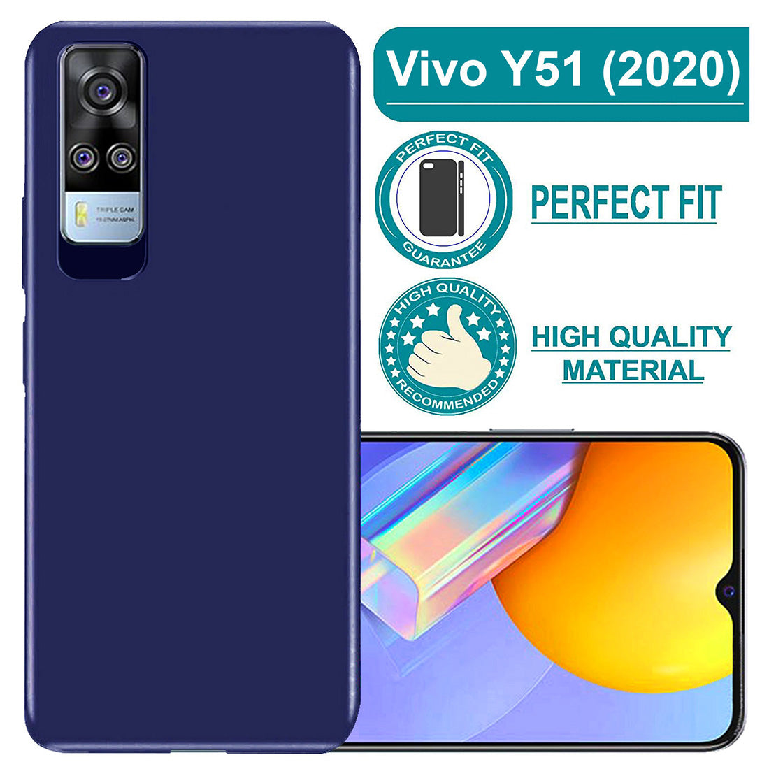Matte Finish TPU Back Cover for Vivo Y51A / Y51 (2020) / Y31 (2021)
