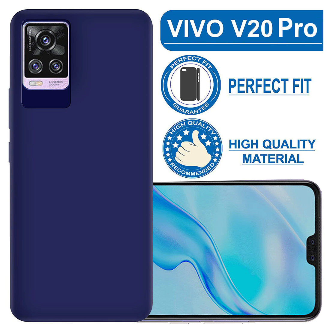 Matte Finish TPU Back Cover for Vivo V20 Pro 4G