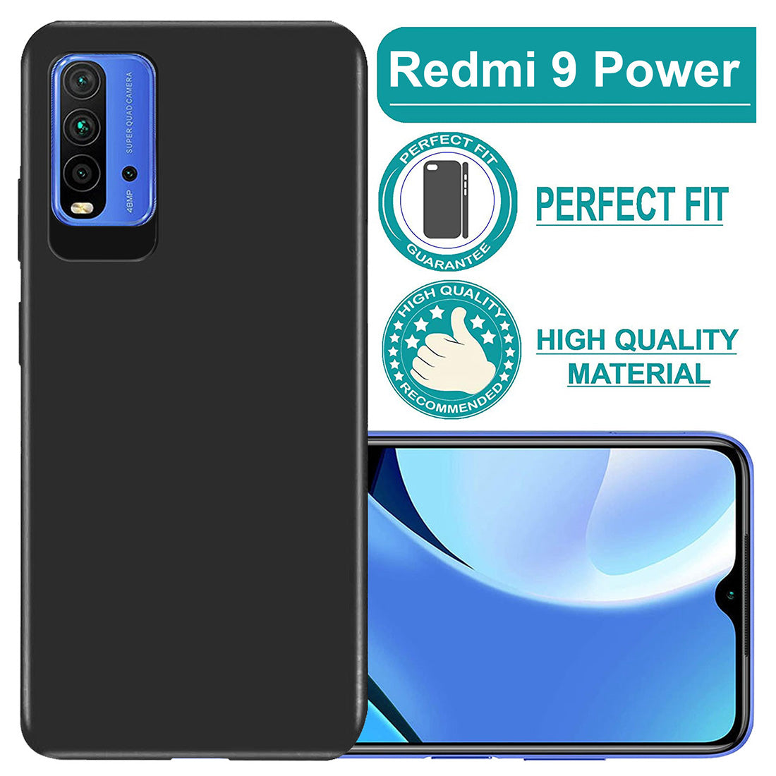 Matte Finish TPU Back Cover for Mi Redmi 9 Power / Poco M3
