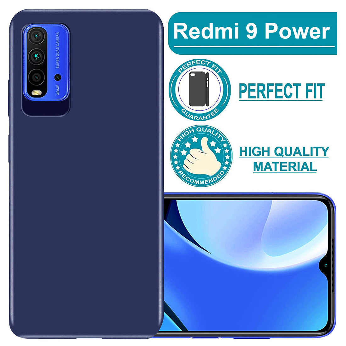 Matte Finish TPU Back Cover for Mi Redmi 9 Power / Poco M3