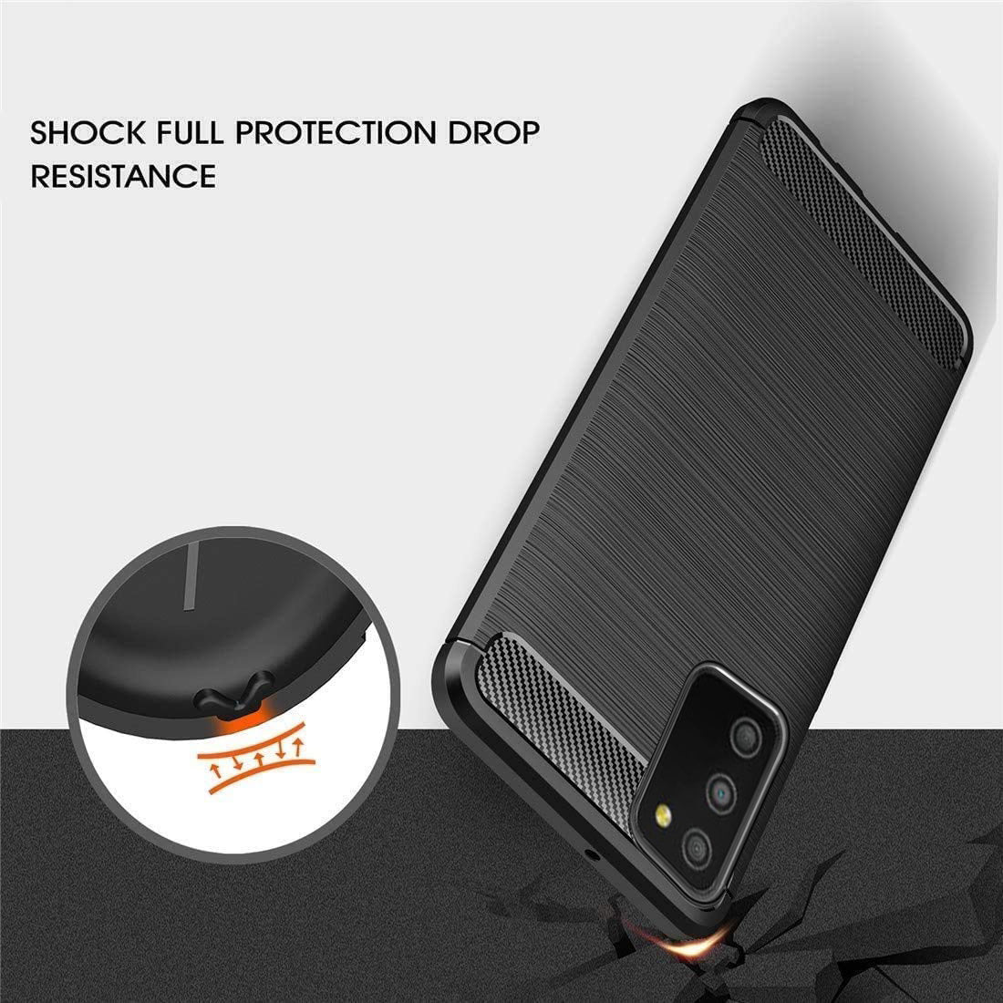 Carbon Fiber Case for Samsung Galaxy M02s / F02s