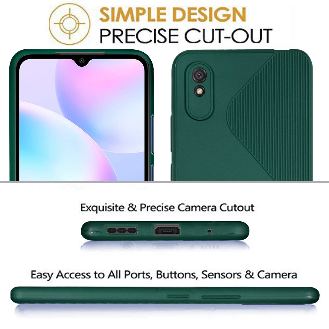 S-Style Matte TPU Back Cover for Mi Redmi 9A / Redmi 9i