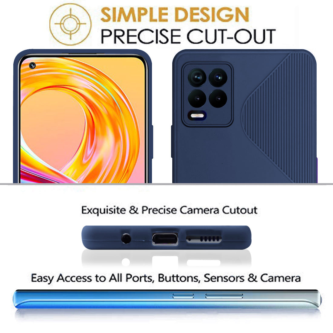 S-Style Matte TPU Back Cover for Realme 8 / Realme 8 Pro