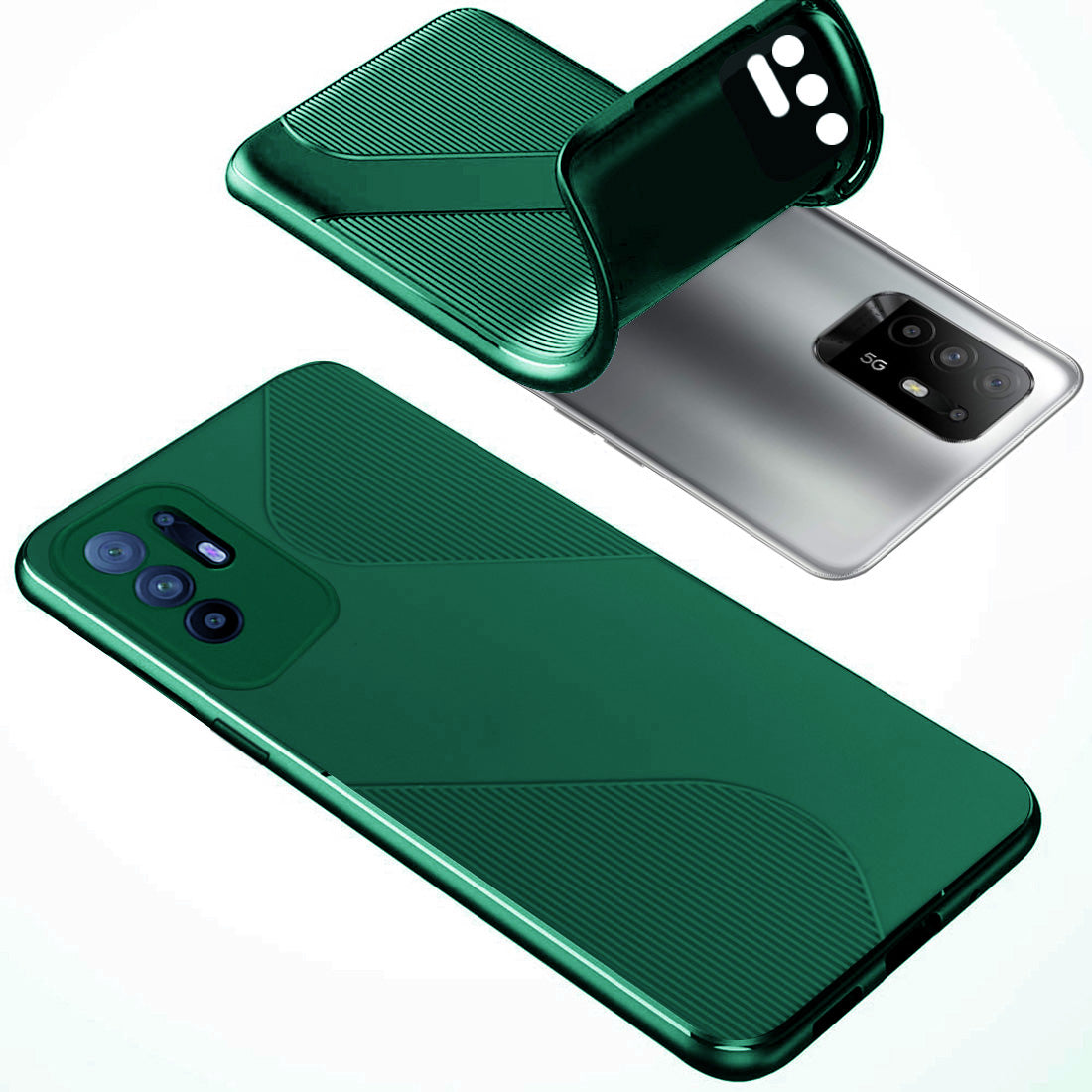 S-Style Matte TPU Back Cover for Oppo F19 Pro Plus 5G