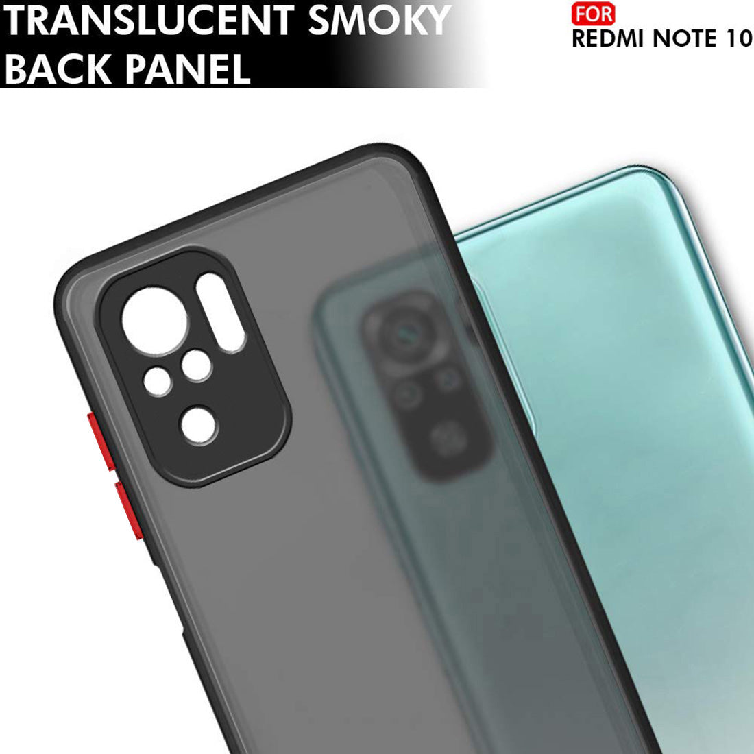 Smoke Back Case Cover for Mi Redmi Note 10