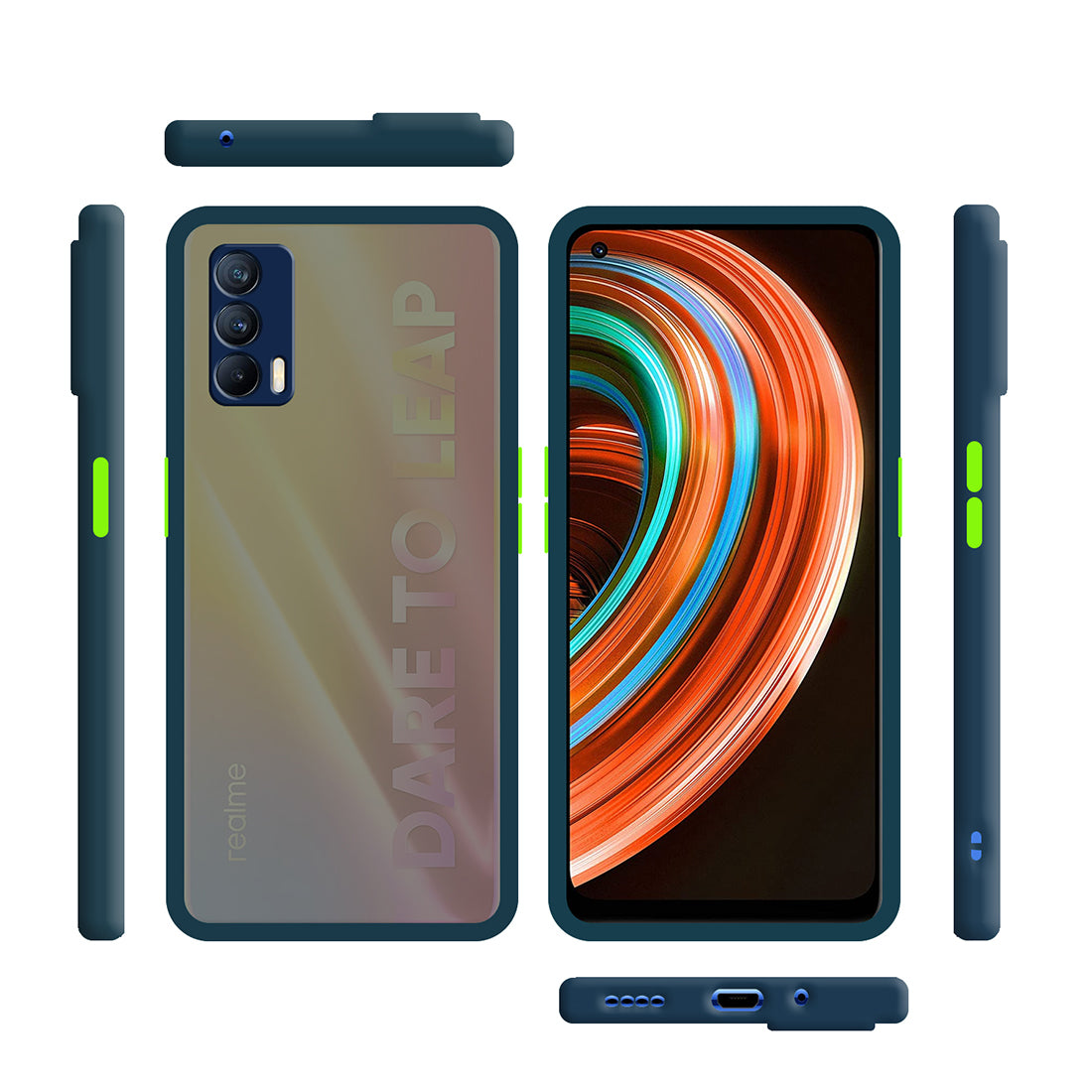 Smoke Back Case Cover for Realme X7 5G