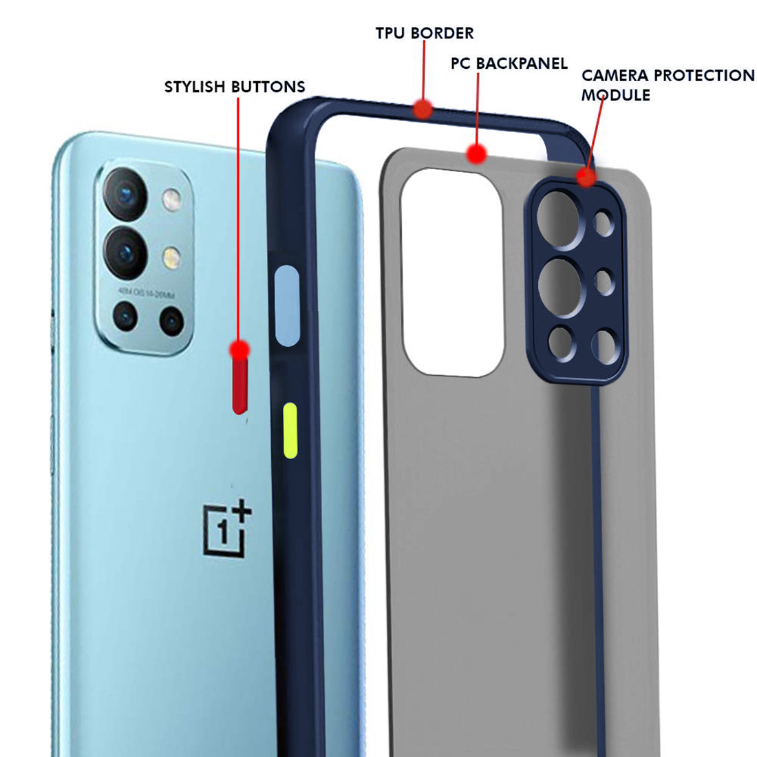 Smoke Back Case Cover for OnePlus 9R