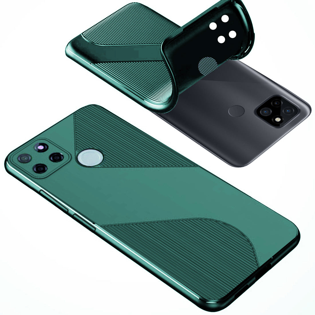 S-Style Matte TPU Back Cover for Realme C12 / C15 / C25 / Narzo 20 / Narzo 30A