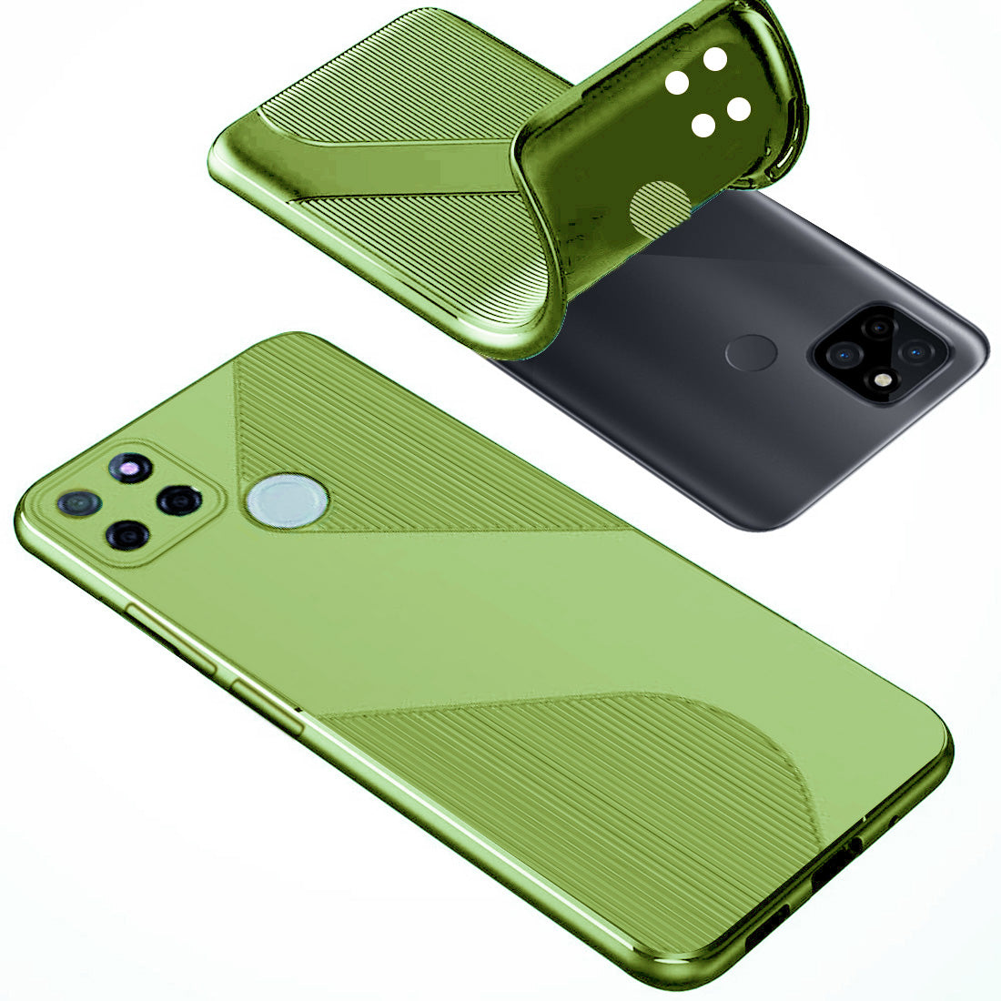 S-Style Matte TPU Back Cover for Realme C12 / C15 / C25 / Narzo 20 / Narzo 30A