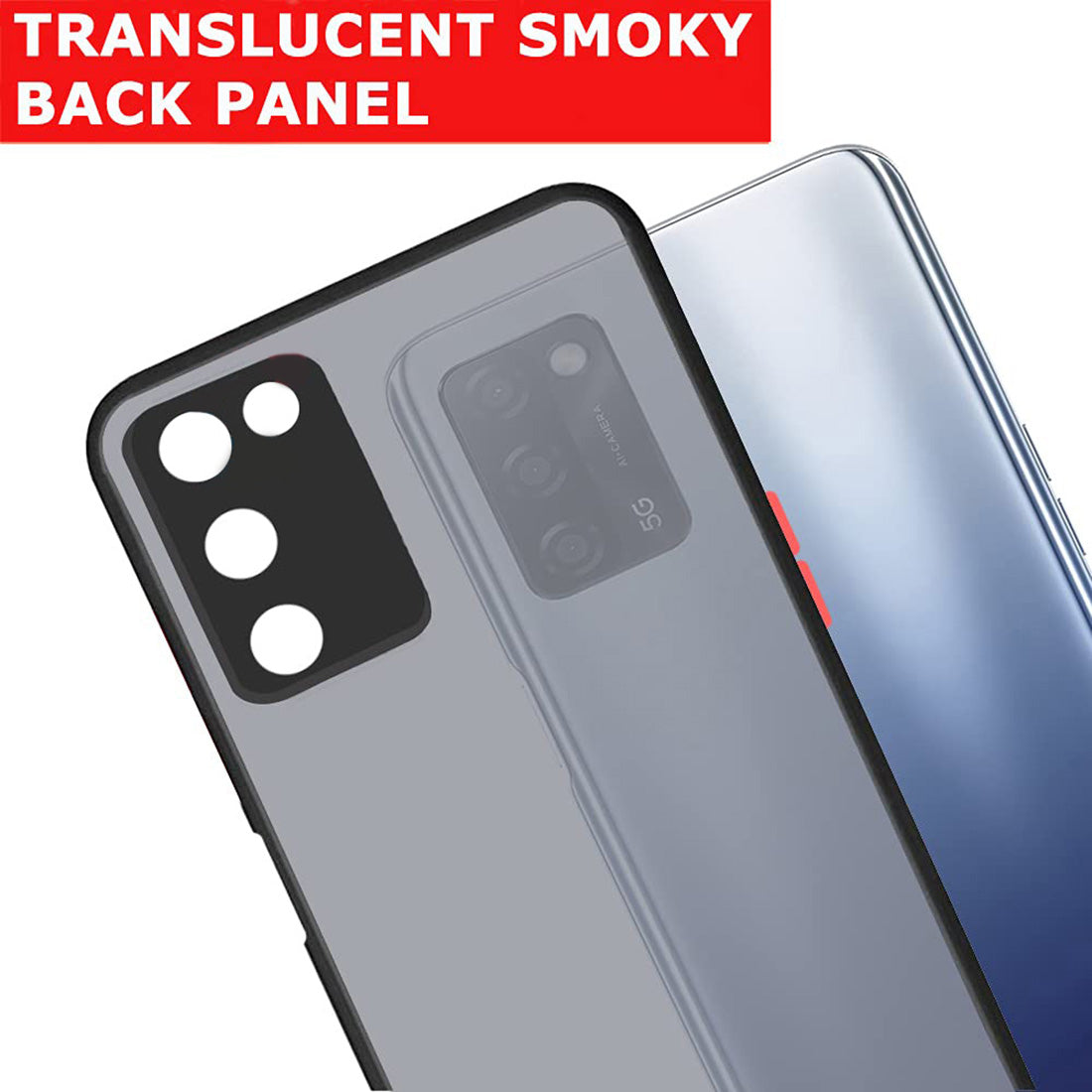 Smoke Back Case Cover for Oppo A53s 5G