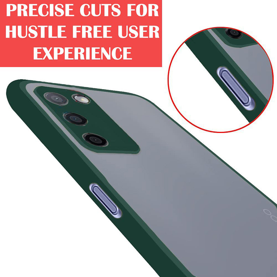Smoke Back Case Cover for Oppo A53s 5G