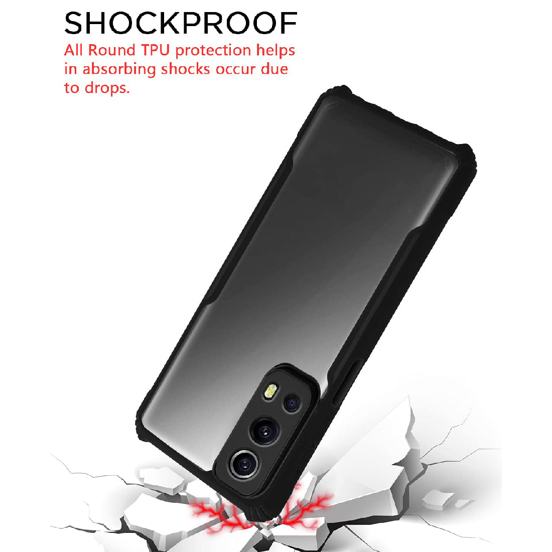 Shockproof Hybrid Cover for Vivo iQOO Z3