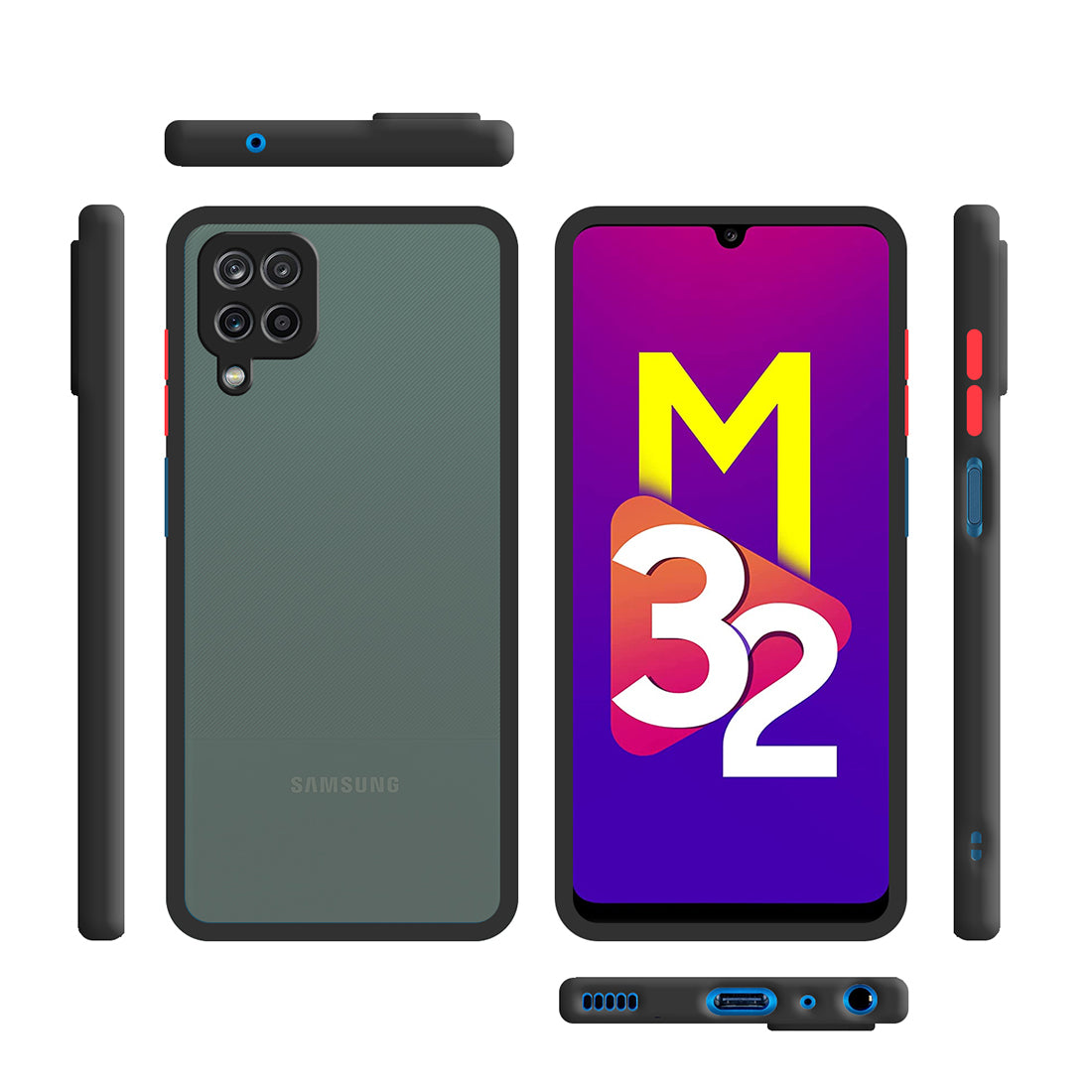 Smoke Back Case Cover for Samsung Galaxy M32 4G