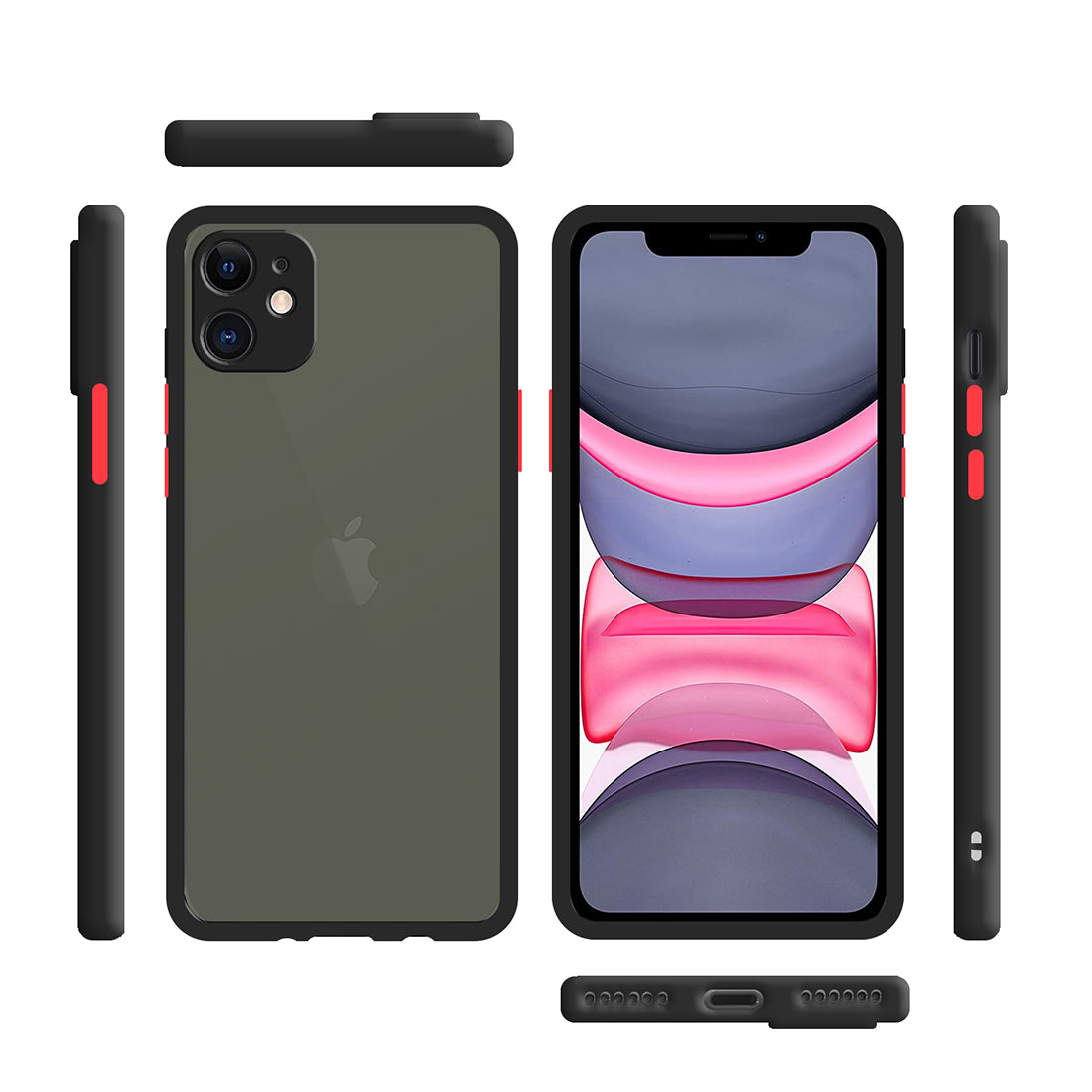 Smoke Back Case Cover for Apple iPhone 11