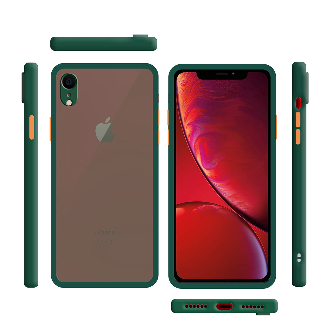Smoke Back Case Cover for Apple iPhone XR