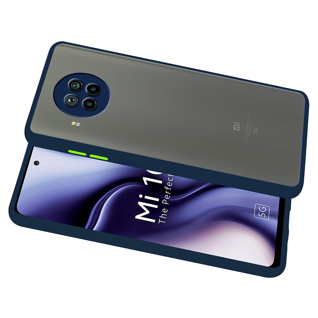 Smoke Back Case Cover for Mi 10i / Mi 10T Lite