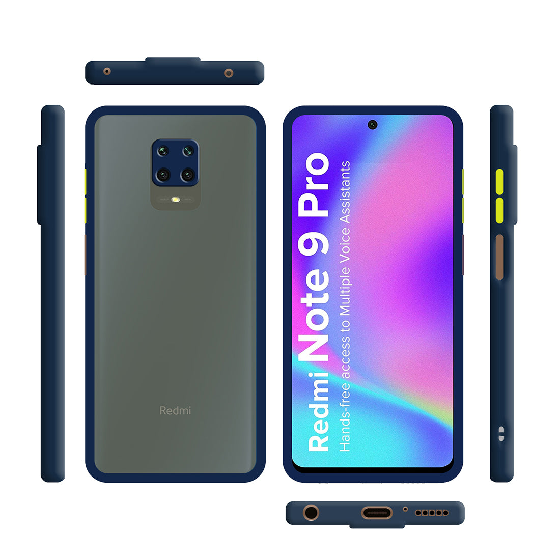 Smoke Back Case Cover for Mi Redmi Note 9 Pro / Redmi Note 9 Pro Max / Poco M2 Pro