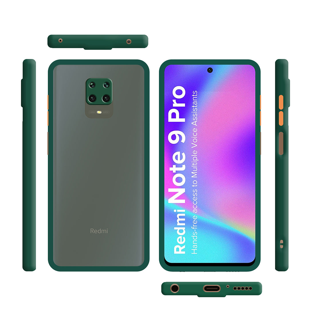 Smoke Back Case Cover for Mi Redmi Note 9 Pro / Redmi Note 9 Pro Max / Poco M2 Pro