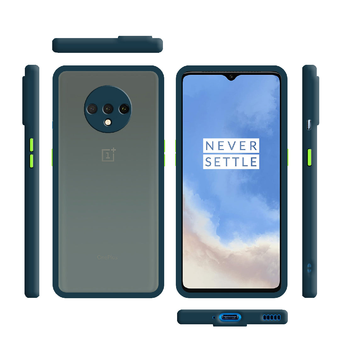 Smoke Back Case Cover for OnePlus 7T