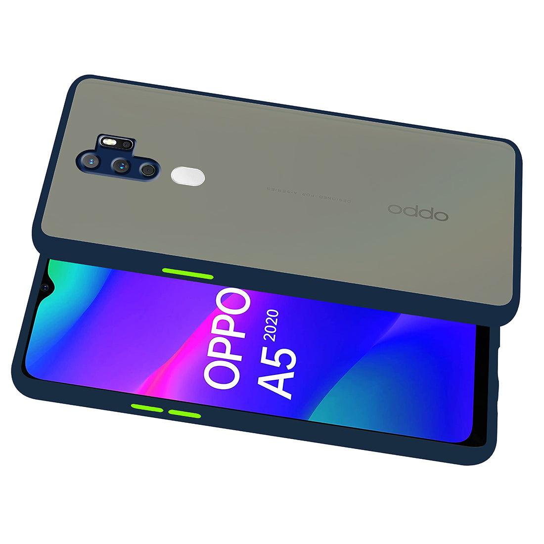 Smoke Back Case Cover for Oppo A5 (2020)