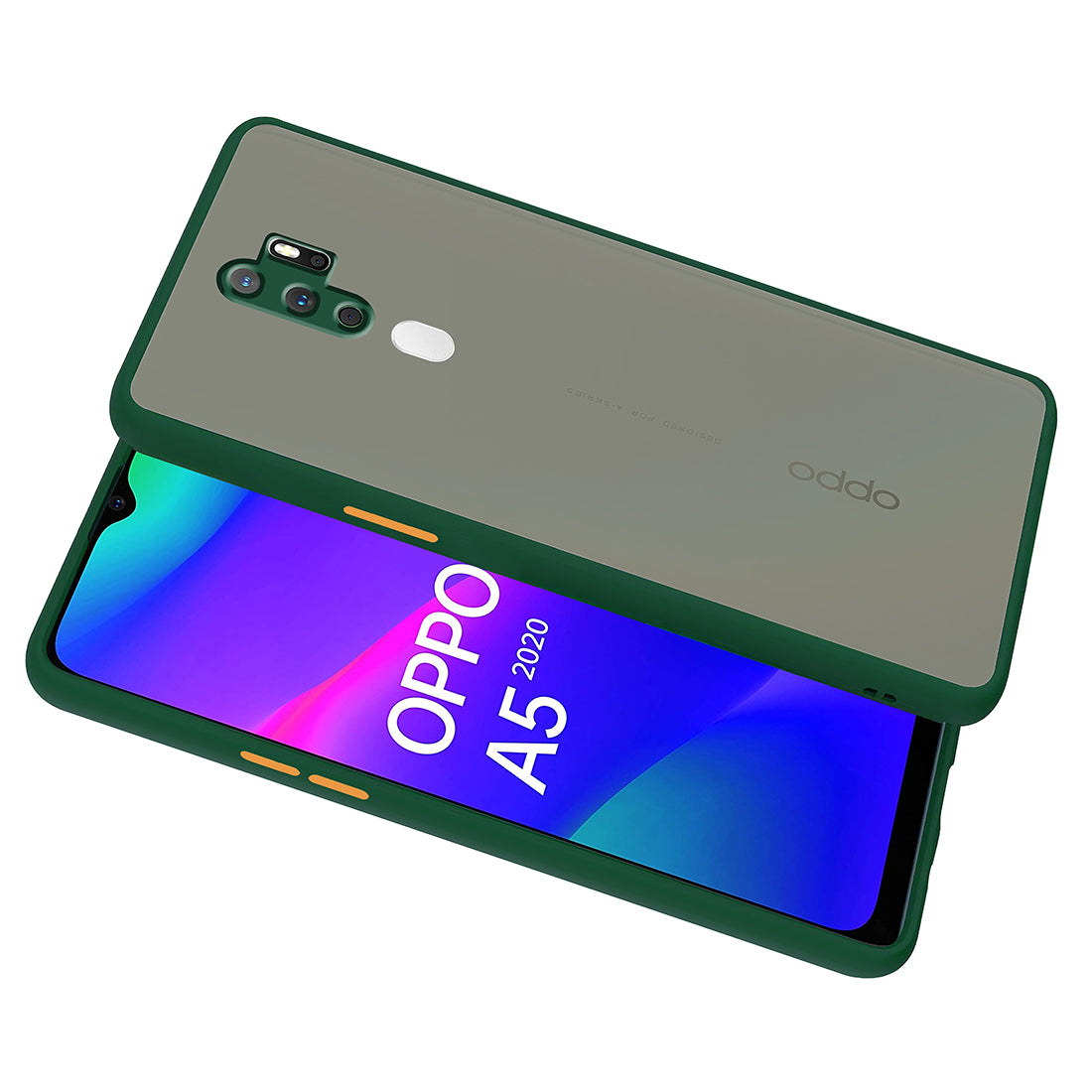 Smoke Back Case Cover for Oppo A5 (2020)
