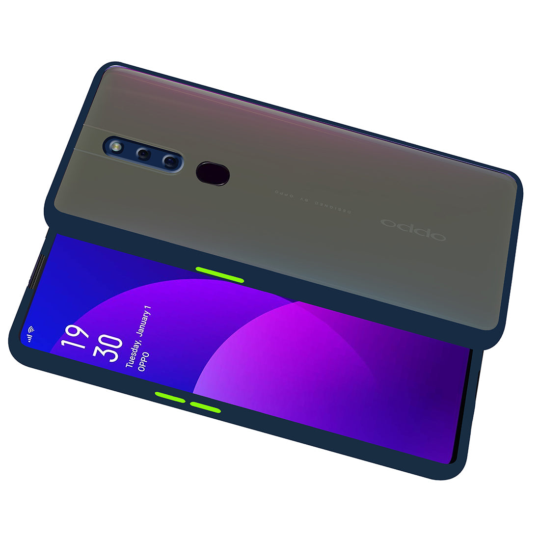 Smoke Back Case Cover for Oppo F11 Pro