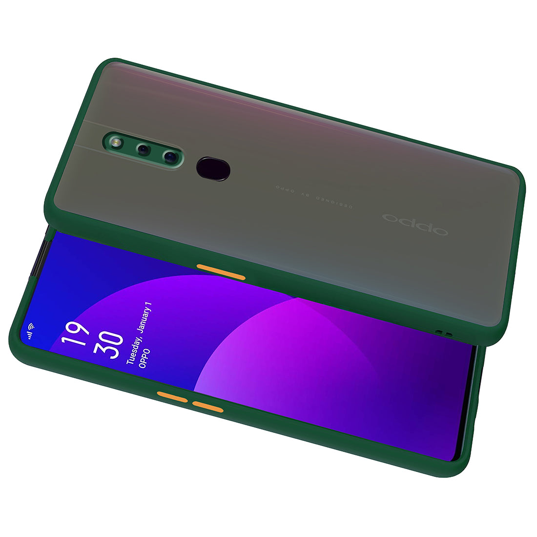 Smoke Back Case Cover for Oppo F11 Pro
