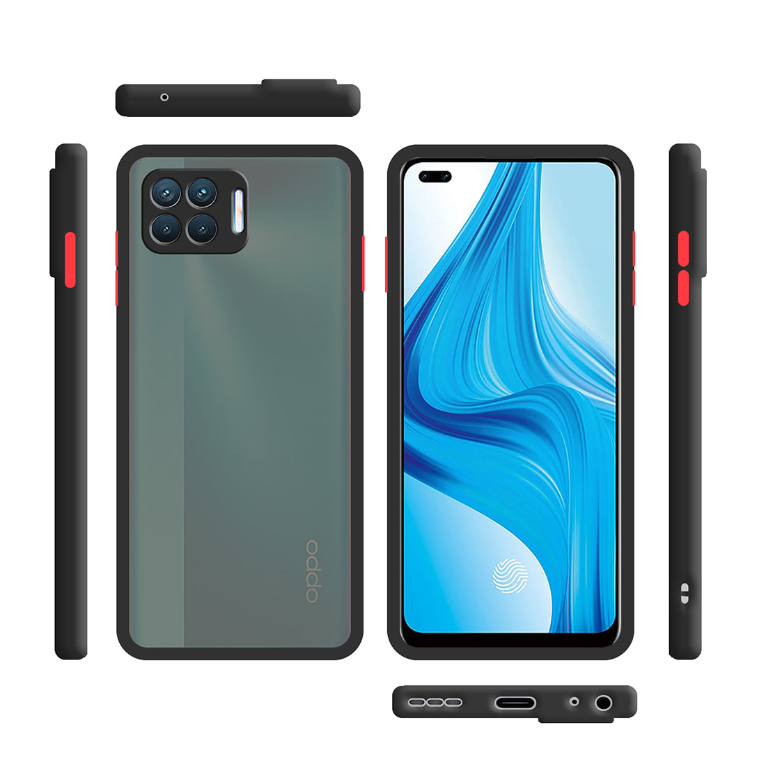 Smoke Back Case Cover for Oppo F17 Pro / Oppo A93