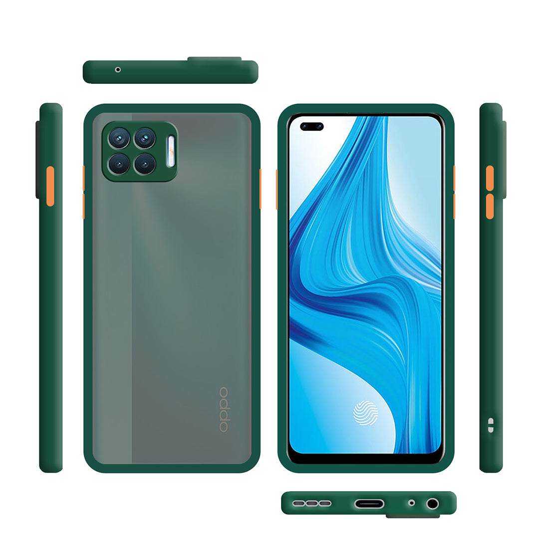 Smoke Back Case Cover for Oppo F17 Pro / Oppo A93