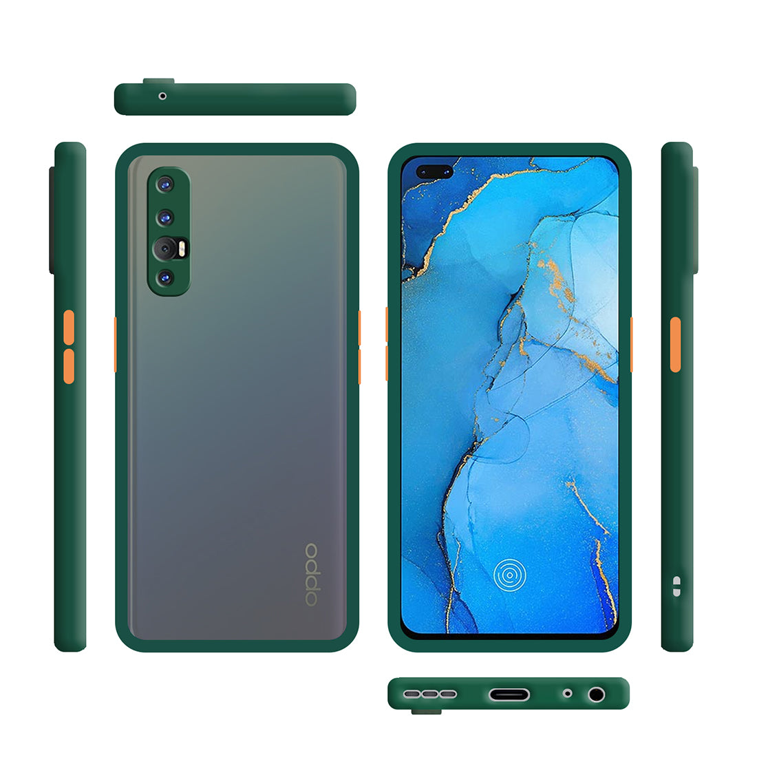 Smoke Back Case Cover for Oppo Reno 3 Pro