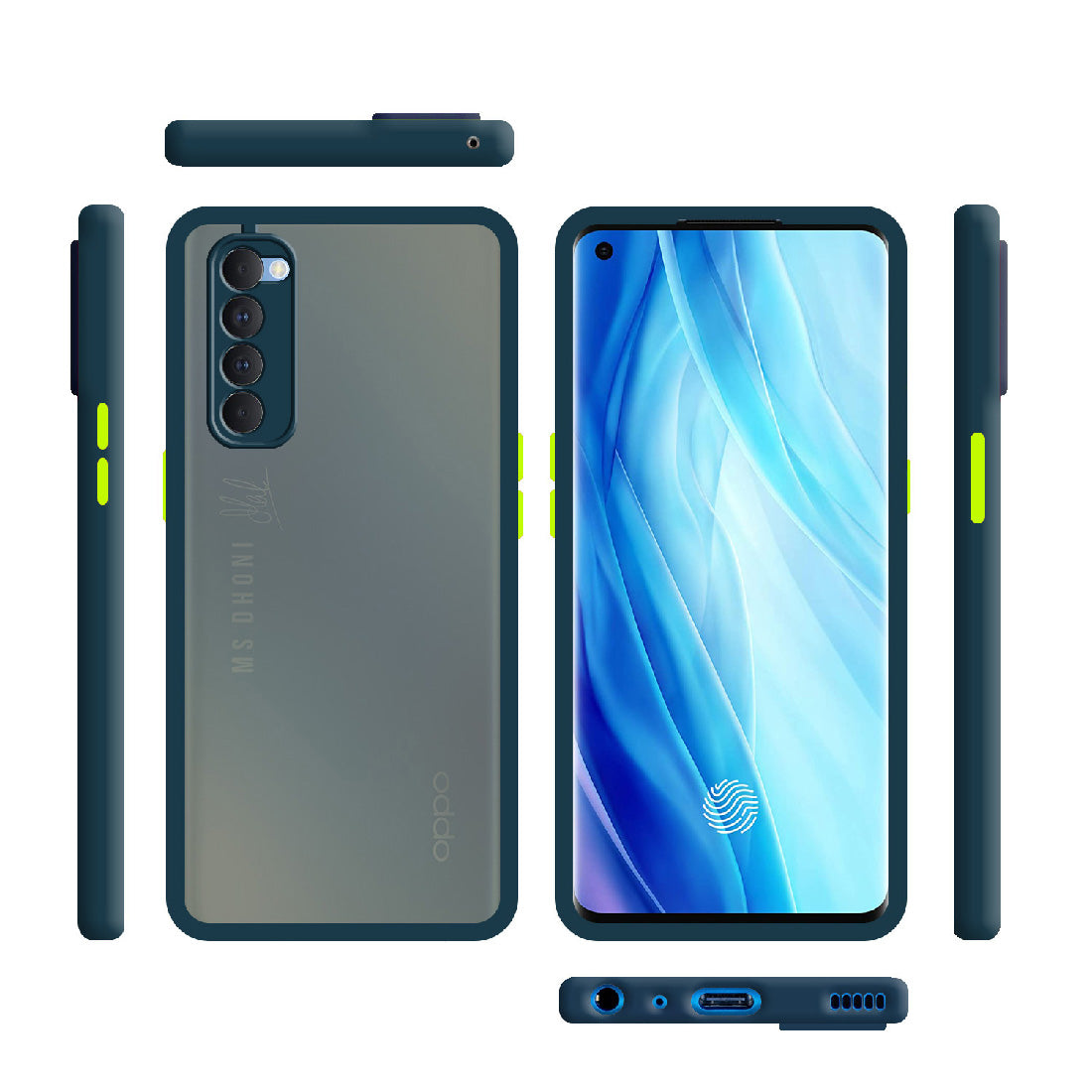 Smoke Back Case Cover for Oppo Reno 4 Pro