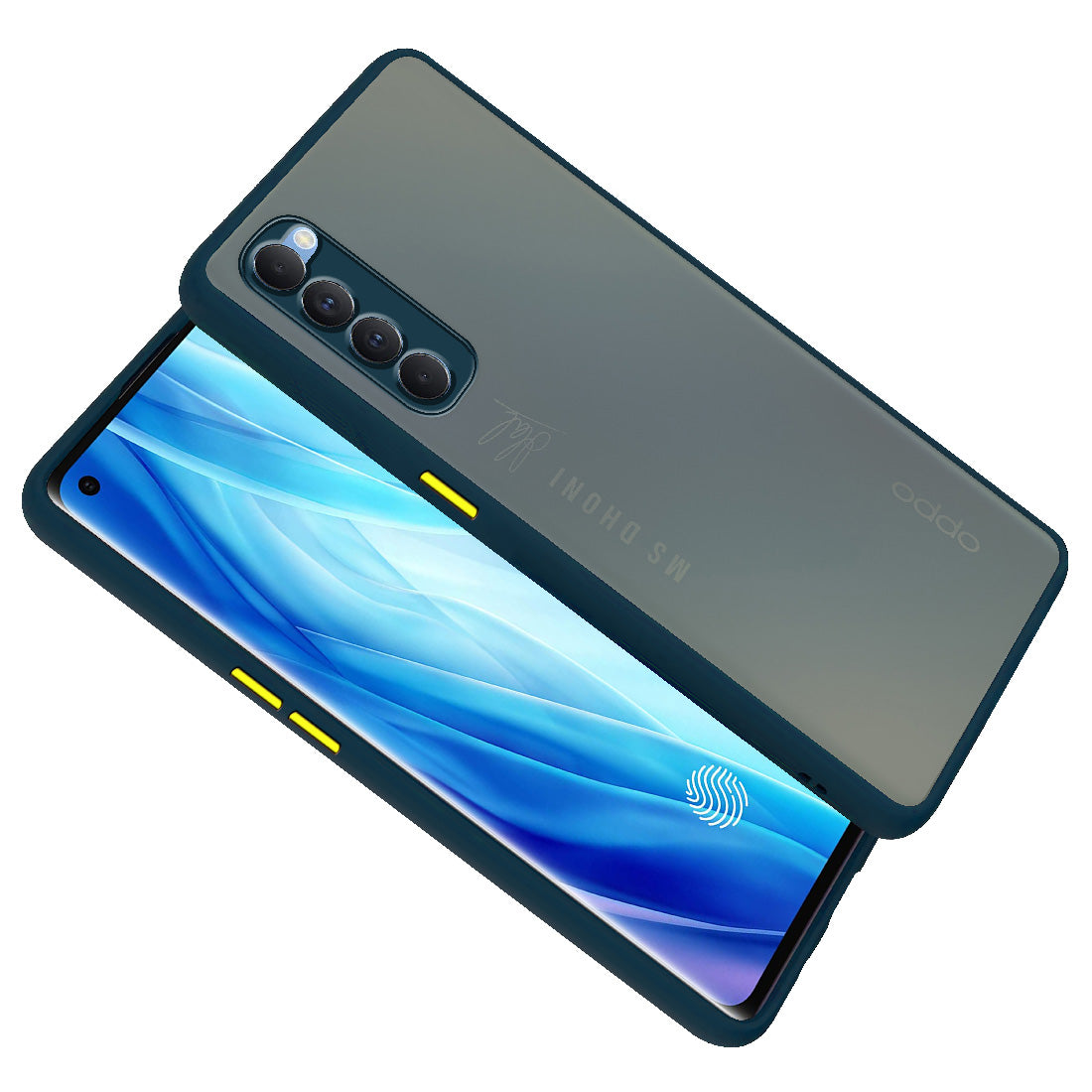 Smoke Back Case Cover for Oppo Reno 4 Pro