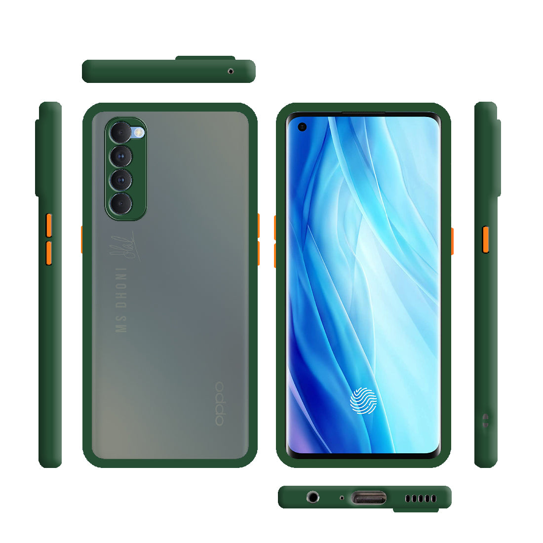 Smoke Back Case Cover for Oppo Reno 4 Pro