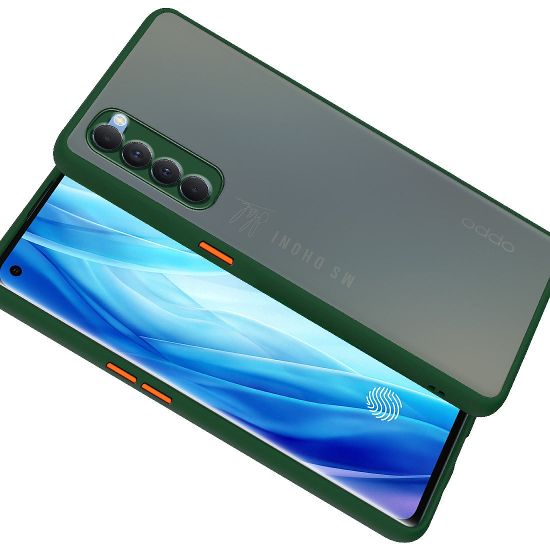 Smoke Back Case Cover for Oppo Reno 4 Pro