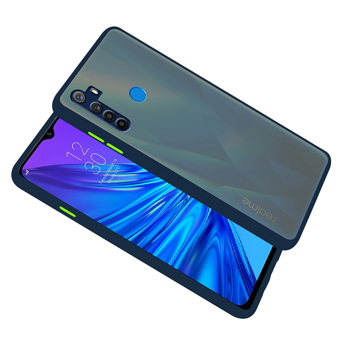 Smoke Back Case Cover for Realme 5 / Realme 5s / Realme 5i / Narzo 10