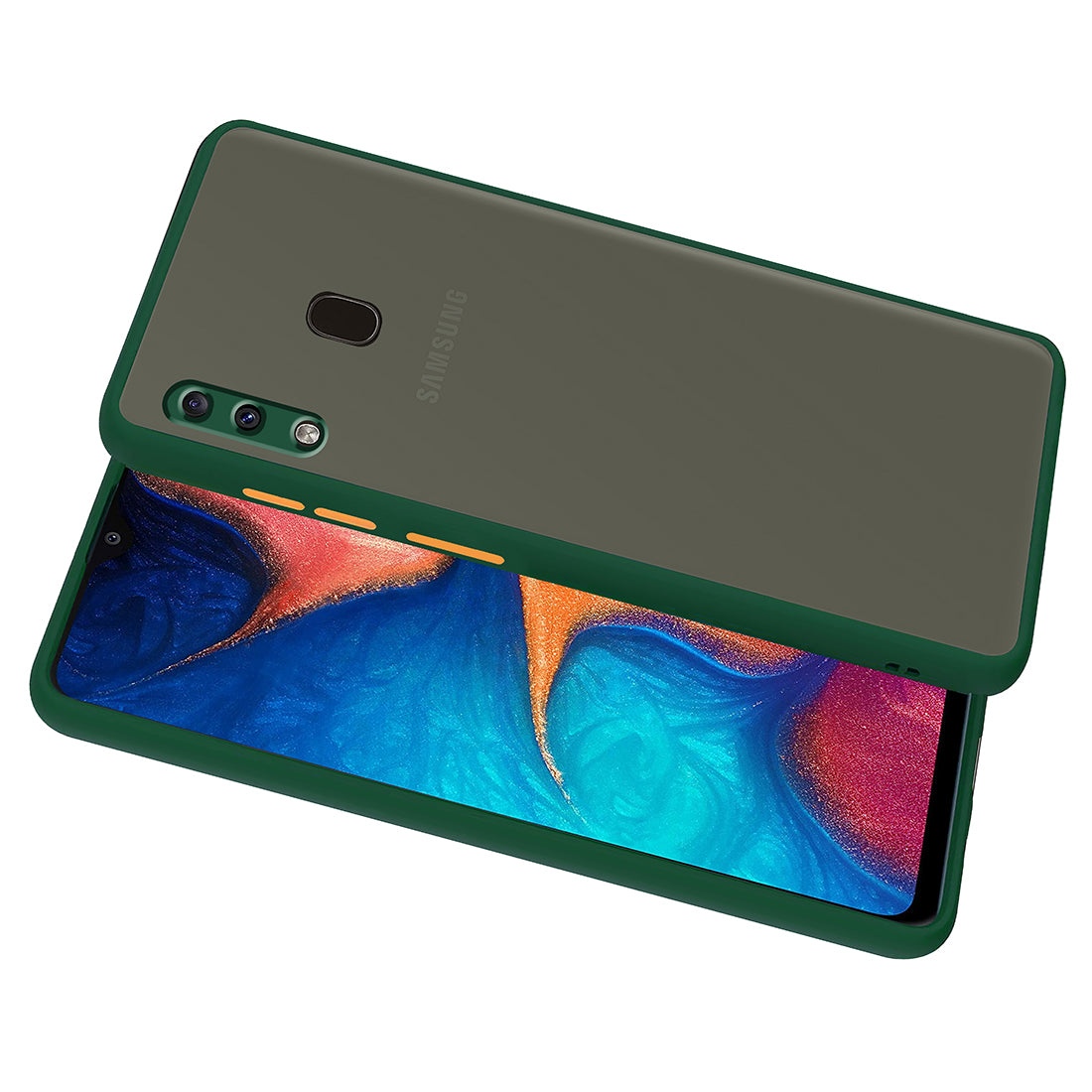 Smoke Back Case Cover for Samsung Galaxy A20