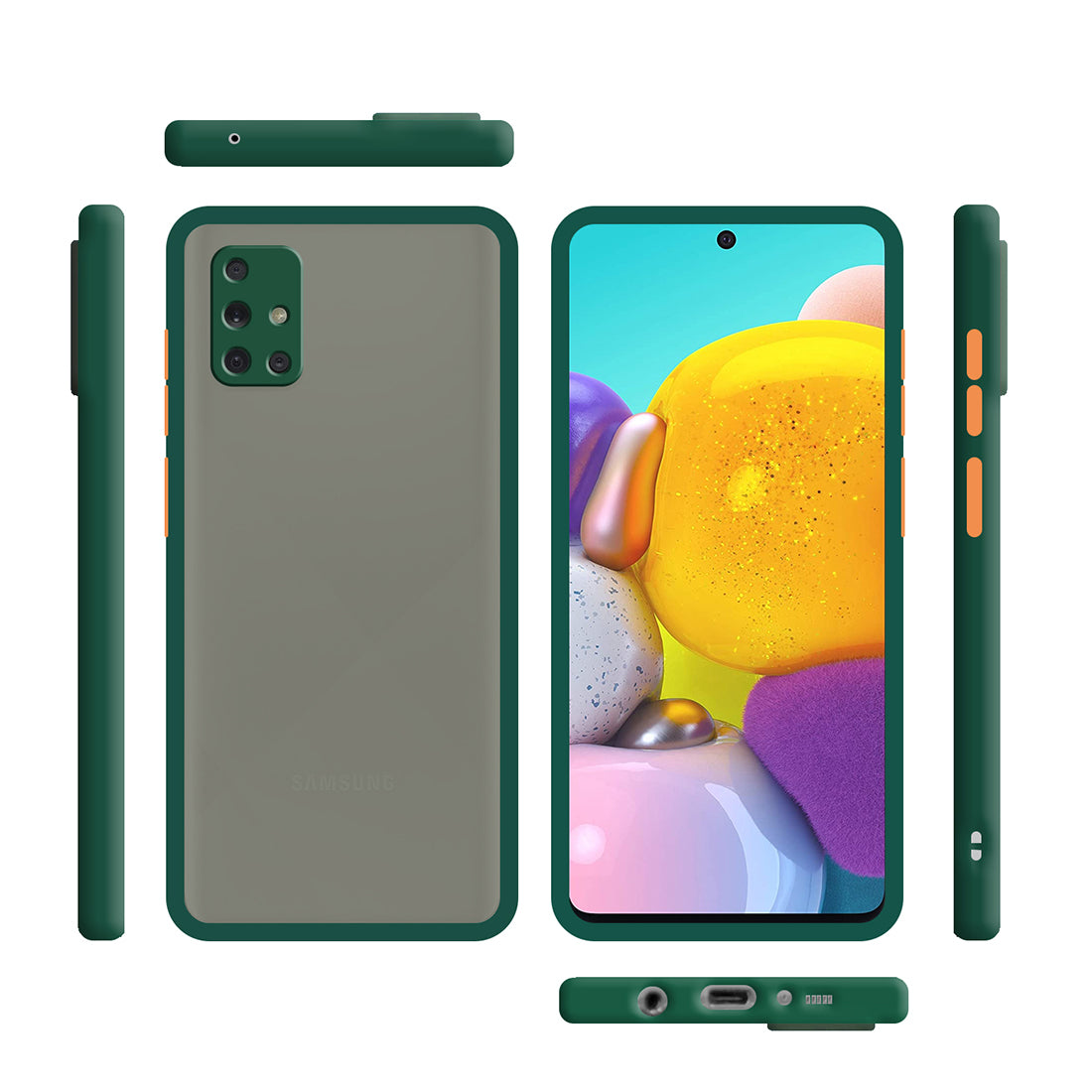 Smoke Back Case Cover for Samsung Galaxy A71