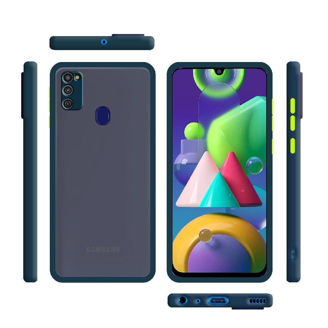Smoke Back Case Cover for Samsung Galaxy M21 / M30s