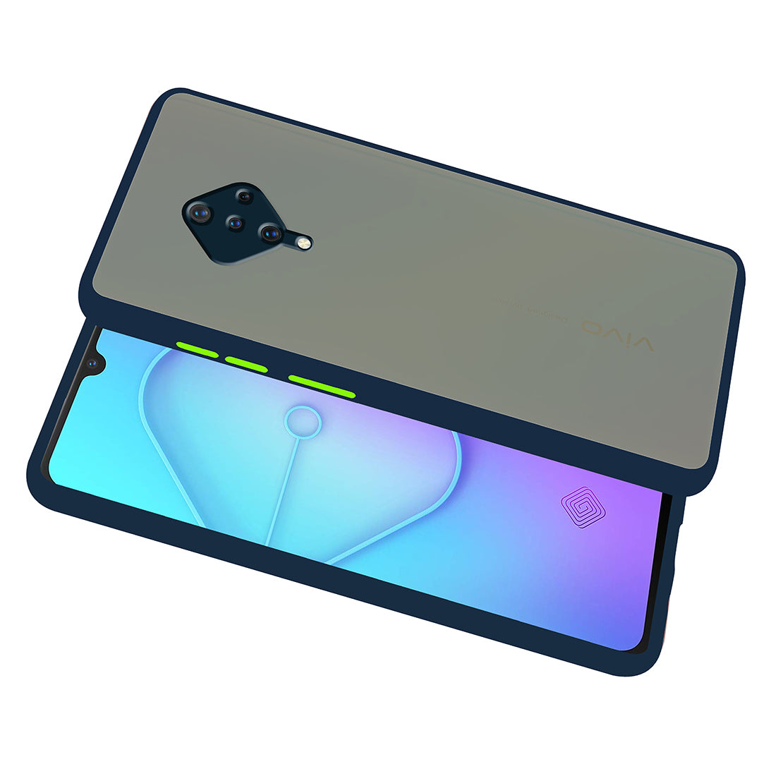 Smoke Back Case Cover for Vivo S1 Pro