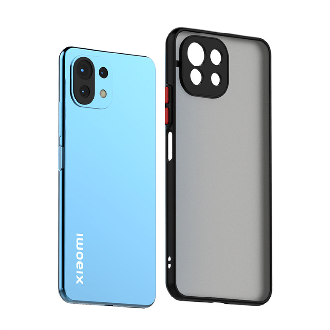 Smoke Back Case Cover for Mi 11 Lite