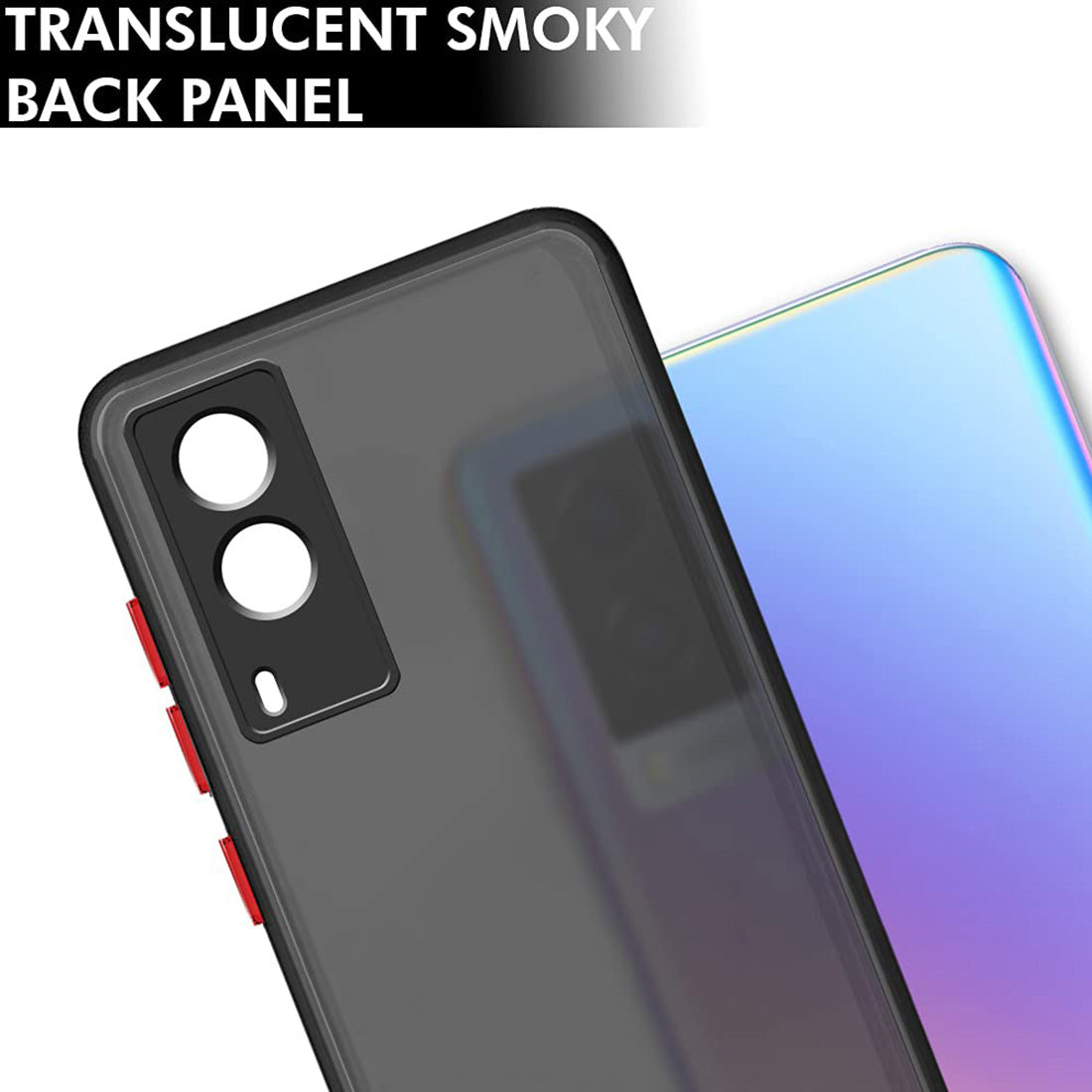 Smoke Back Case Cover for Vivo V21E 5G