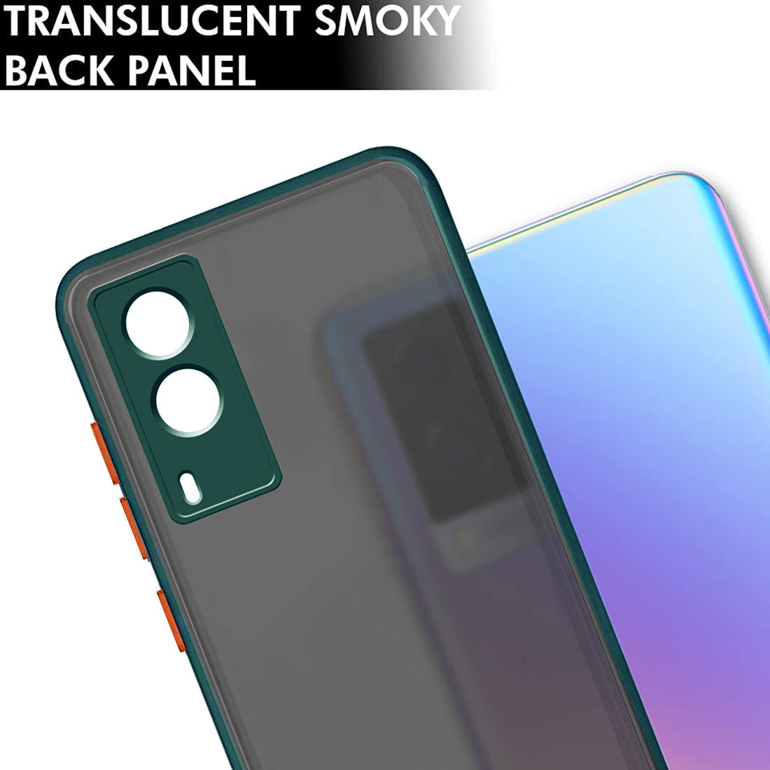 Smoke Back Case Cover for Vivo V21E 5G