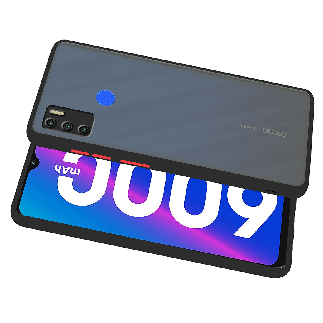 Smoke Back Case Cover for Tecno Spark 6 Air