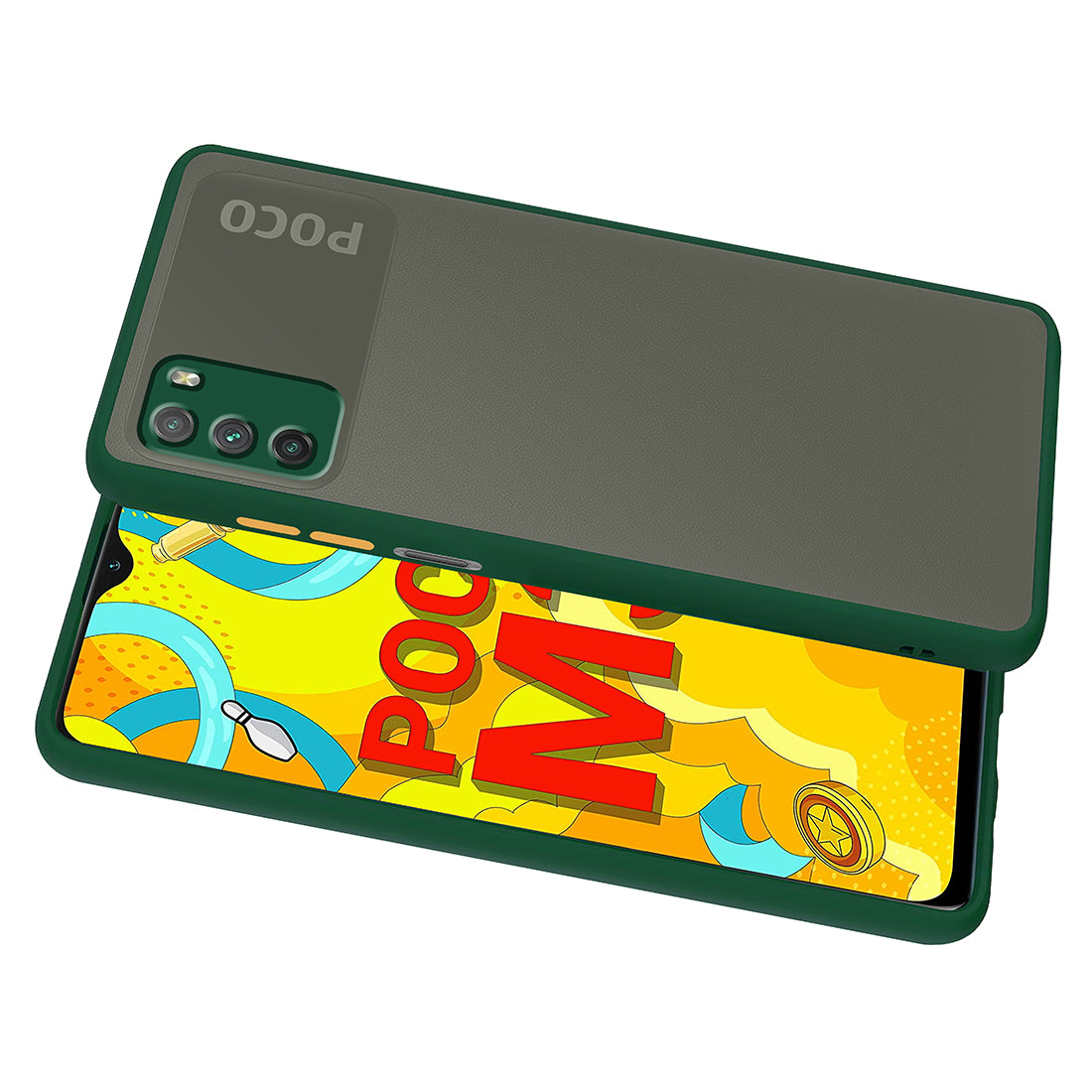 Smoke Back Case Cover for Poco M3